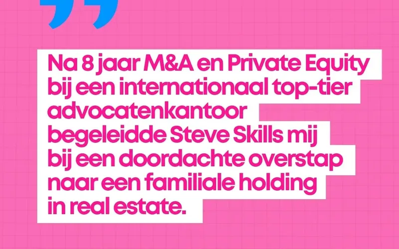 Van M& A advocaat naar familiale holding